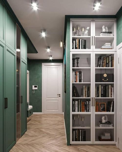 Всех уже с порога или прихожая в изумрудном цвете удиви. 03