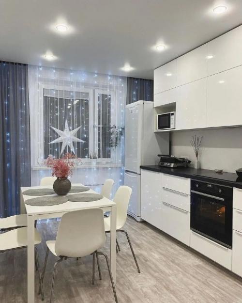 Круто, когда есть возможность сделать интерьер всей квартиры в одной цветовой гамме. 01