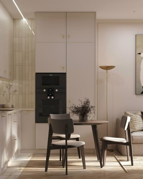 Проект 1-комнатной квартиры почти 40 м 2 в ЖК Грин парк в Москве. 03