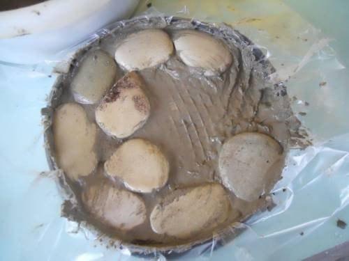 Корзинка из гальки. 02