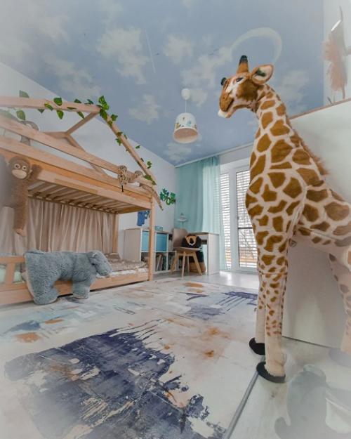 Светлый скандинавский интерьер в легких пастельных тонах. 02