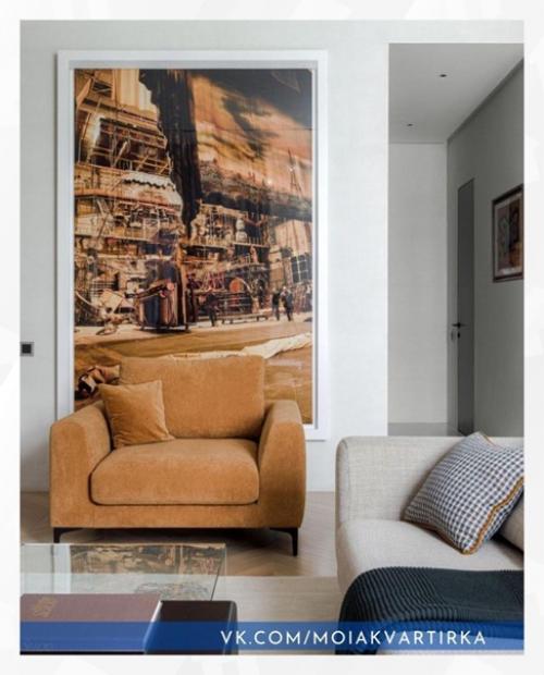 При оформлении интерьера этой квартиры современный тренд использовали. 04