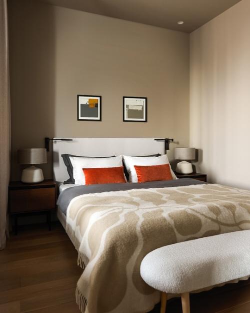 Интерьер квартиры - студии 45 м 2 в центре Москвы для девушки. 05