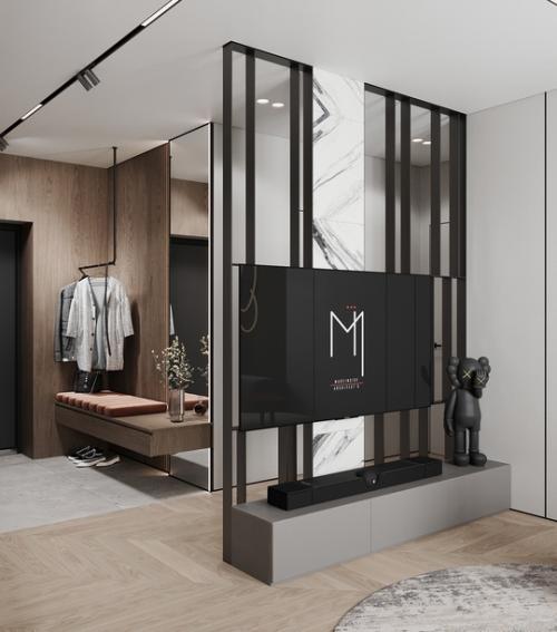 Кухня - гостиная + прихожая площадью 33, 5 кв. 05