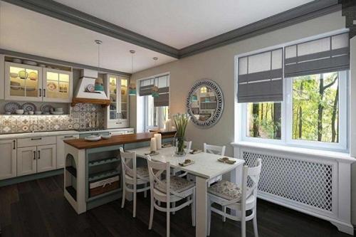 Поможем советом:  Рассматриваю несколько проектов кухни - столовой в частном доме. 01