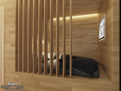 Интерьер однокомнатной квартиры - студии 42 кв. 04