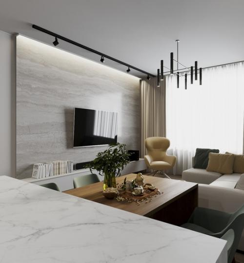 Фрагмент работы, квартира в Москве. 01