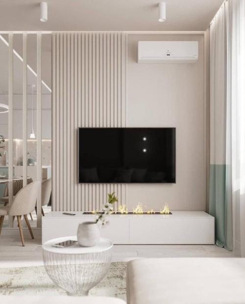 Интерьер квартиры. В светлых оттенках. 02