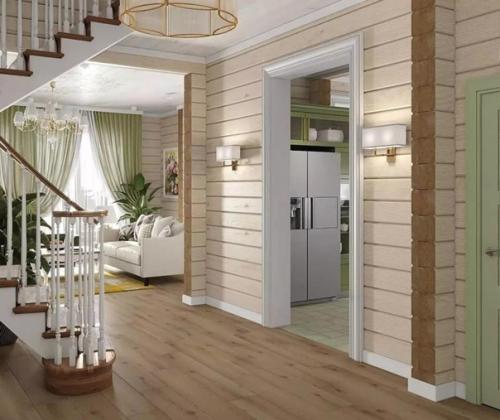 Интерьер дома. В светлых тонах. 02