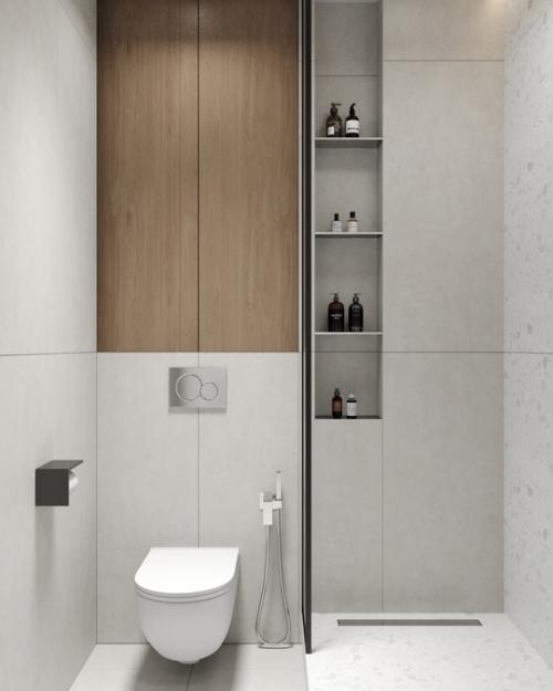 Дизайн проект ванной комнаты в стиле джапанди - это гармоничное сочетание минимализма и теплоты, которое создает атмосферу уюта и спокойствия. 08