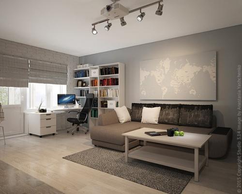 Студия в хрущевке.   Из типовой однокомнатной квартиры в хрущевке (33 кв. 04