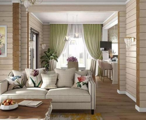 Интерьер дома. В светлых тонах. 04