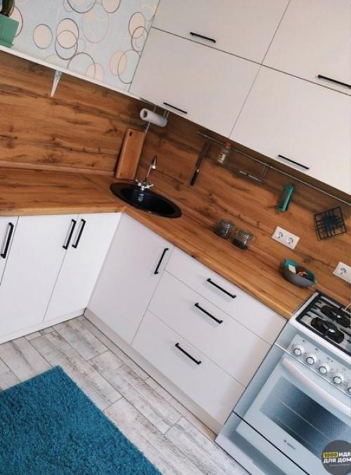 Небольшая кухня. Современная. 03