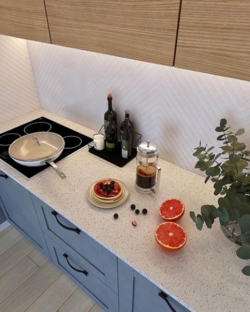 Очень стильная и современная кухня. 04