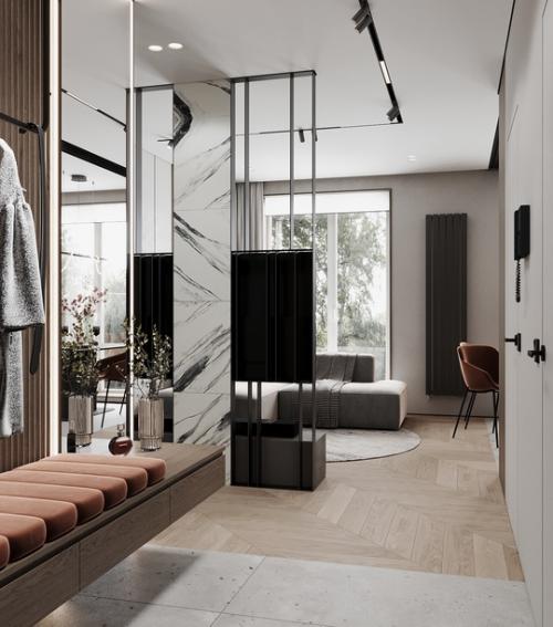 Кухня - гостиная + прихожая площадью 33, 5 кв. 04