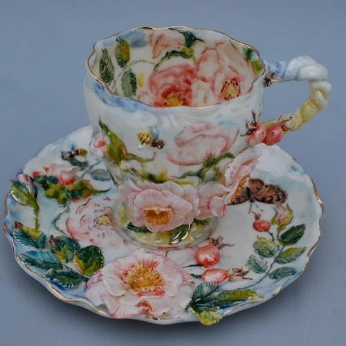 Фактурная керамика с яркими красками. 01