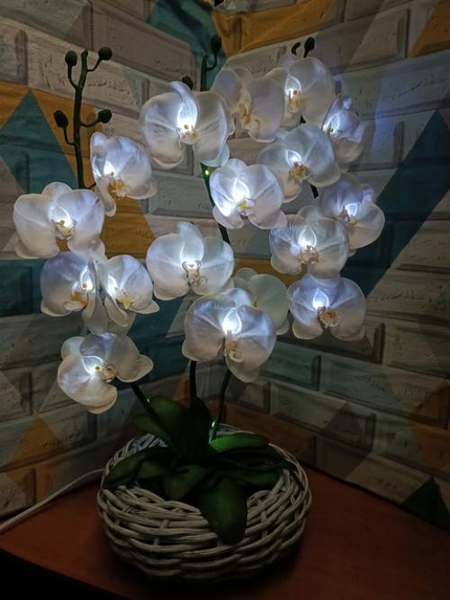 Орхидея из изолона с подсветкой. 01