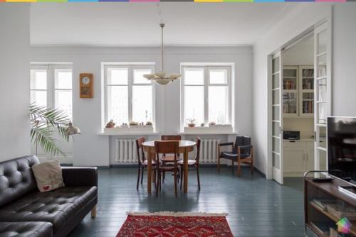 Просторная квартира с отсылками к советскому авангарду ч. 1.

