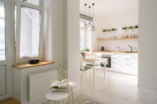 Светлый скандинавский интерьер для двоих на 32 квадратных метрах. 08