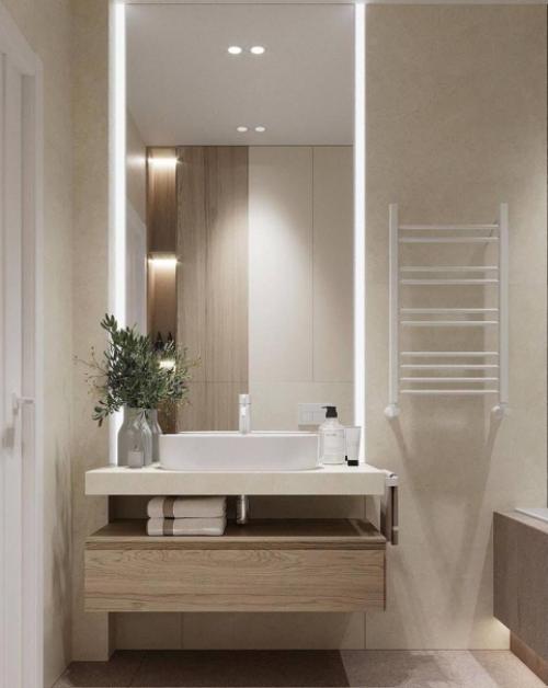 Интерьер квартиры. В светлых оттенках. 09