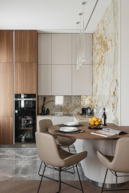 Все оттенки бежевого в оформлении кухни - в нашей подборке! 08