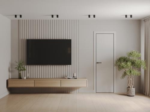 Гостиная - кухня и прихожая как единое целое. 01