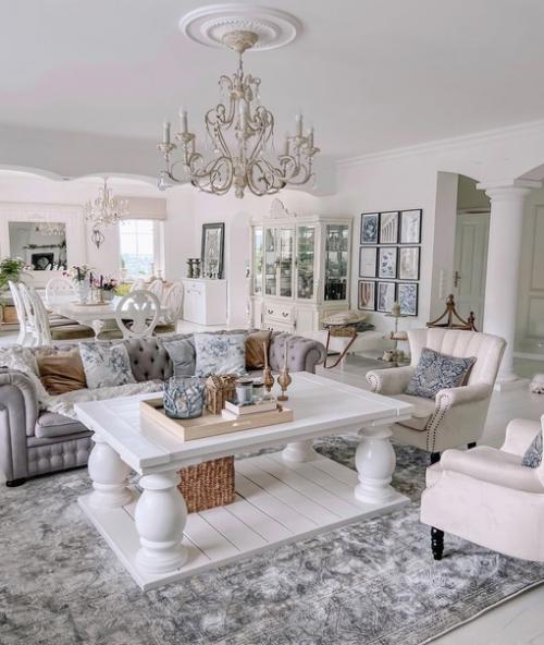 Хозяйка этого белоснежного интерьера стиль своего дома как эклектичный определяет. 06