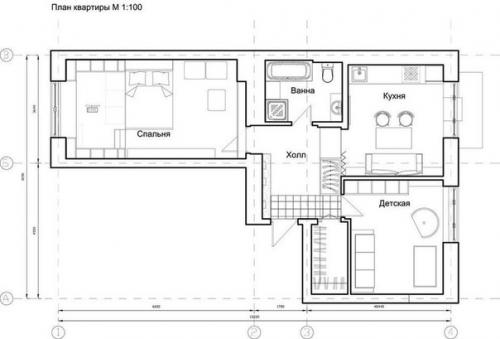 Итак, пришло время привести пример конкретной квартиры, оформленной в скандинавском эко - стиле? 04