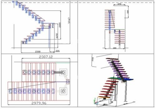 Модульная лестница. Перемещение между этажами в загородных домах обеспечивают привычные всем лестницы. 08