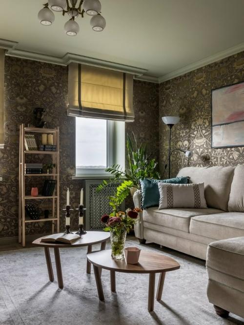 Дизайнер интерьеров лилия Асфандиярова создала яркий интерьер в английском стиле с использованием башкирских национальных мотивов. 07