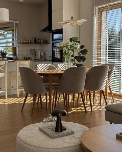 Эстетика в каждой детали: бежевые оттенки, чистые линии, стильный декор и красивая мебель. 02