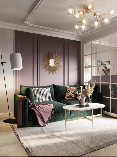 Классный проект небольшой квартиры с кухней, гостиной и спальней. 04