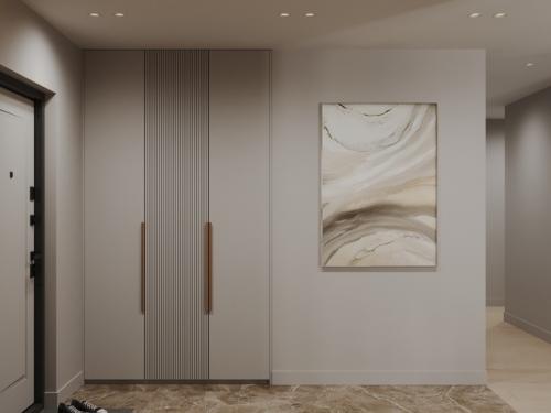 Гостиная - кухня и прихожая как единое целое. 04