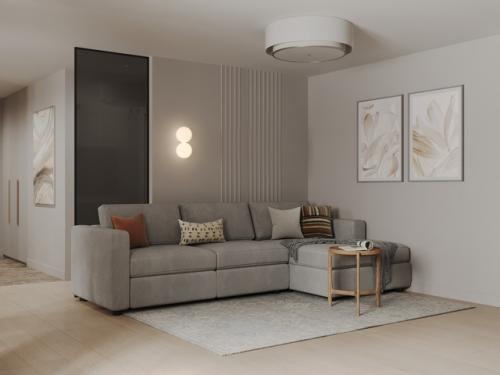 Гостиная - кухня и прихожая как единое целое. 02