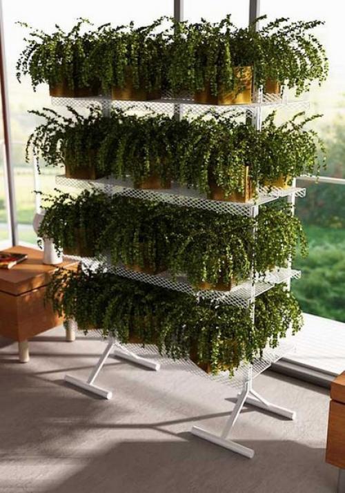 Этажерка для цветов: дом для растений и украшение для интерьера. 04