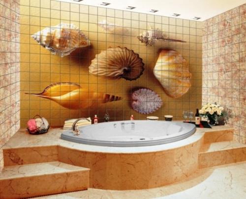 Фотоплитка для стен ванной комнаты. 04