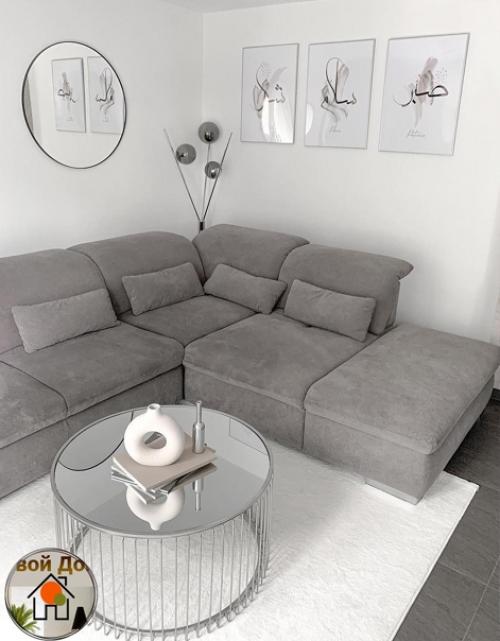 Просторная квартира. В светлых оттенках. 01