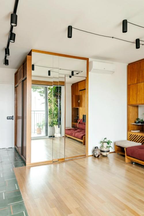 Интерьер квартиры - студии 29 м 2 в Бразилии. 06