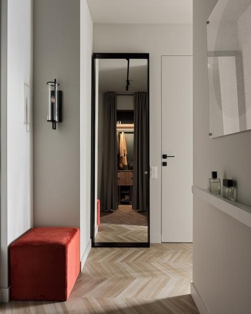 Интерьер квартиры - студии 45 м 2 в центре Москвы для девушки. 09