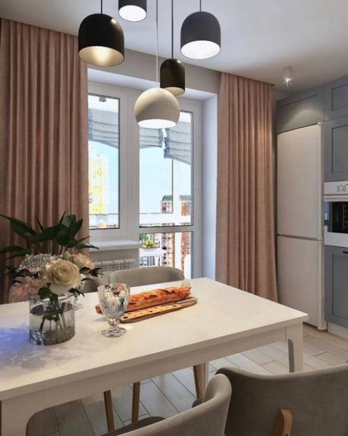 Очень стильная и современная кухня. 01