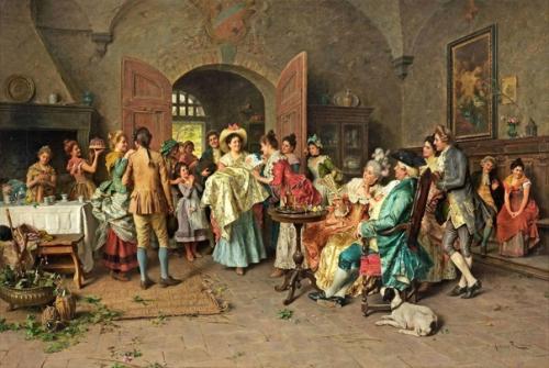 Артуро Риччи (Arturo Ricci, 1854-1919) - представитель итальянской школы живописи XIX века. 04