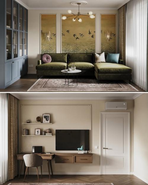 Яркий дизайн двухкомнатной квартиры. 06