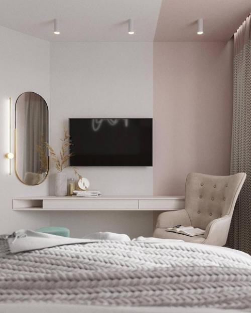 Интерьер квартиры. В светлых оттенках. 05