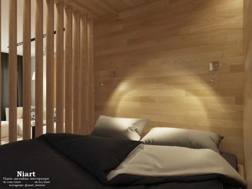 Интерьер однокомнатной квартиры - студии 42 кв. 05