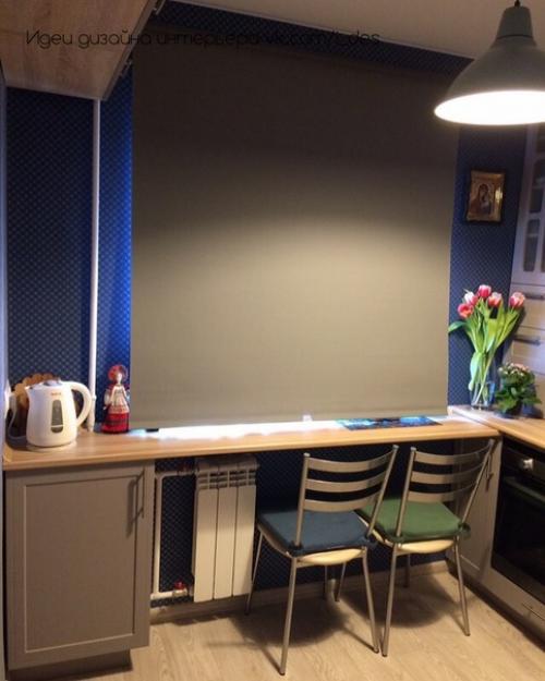 Маленькая компактная кухня, 4, 6 кв. 01