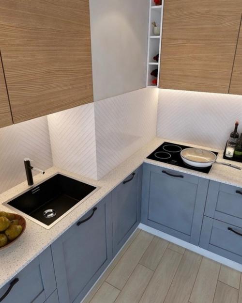 Очень стильная и современная кухня. 05