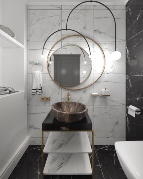 Стильный дизайн санузла. 02