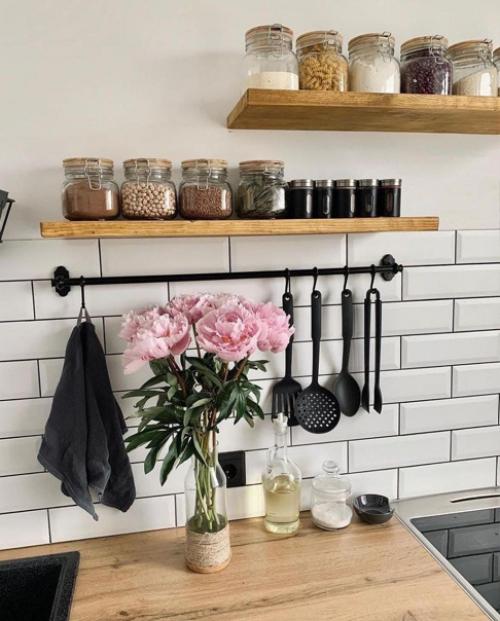 Интерьер кухни. В скандинавском стиле. 06