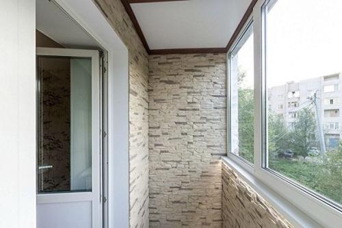 Сайдинг под камень в интерьере. 01