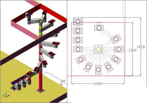 Модульная лестница. Перемещение между этажами в загородных домах обеспечивают привычные всем лестницы. 06